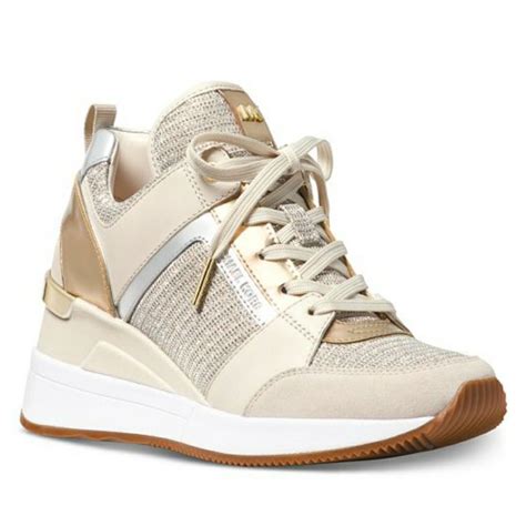 michael kors sneakers white and gold|sneakers michael kors dames.